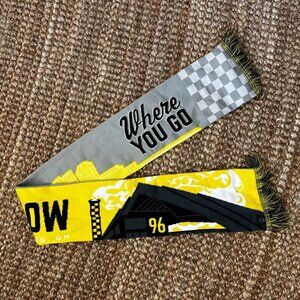 Columbus Crew SC Soccer Fan Scarf Yellow We Will Follow Scarf Knit